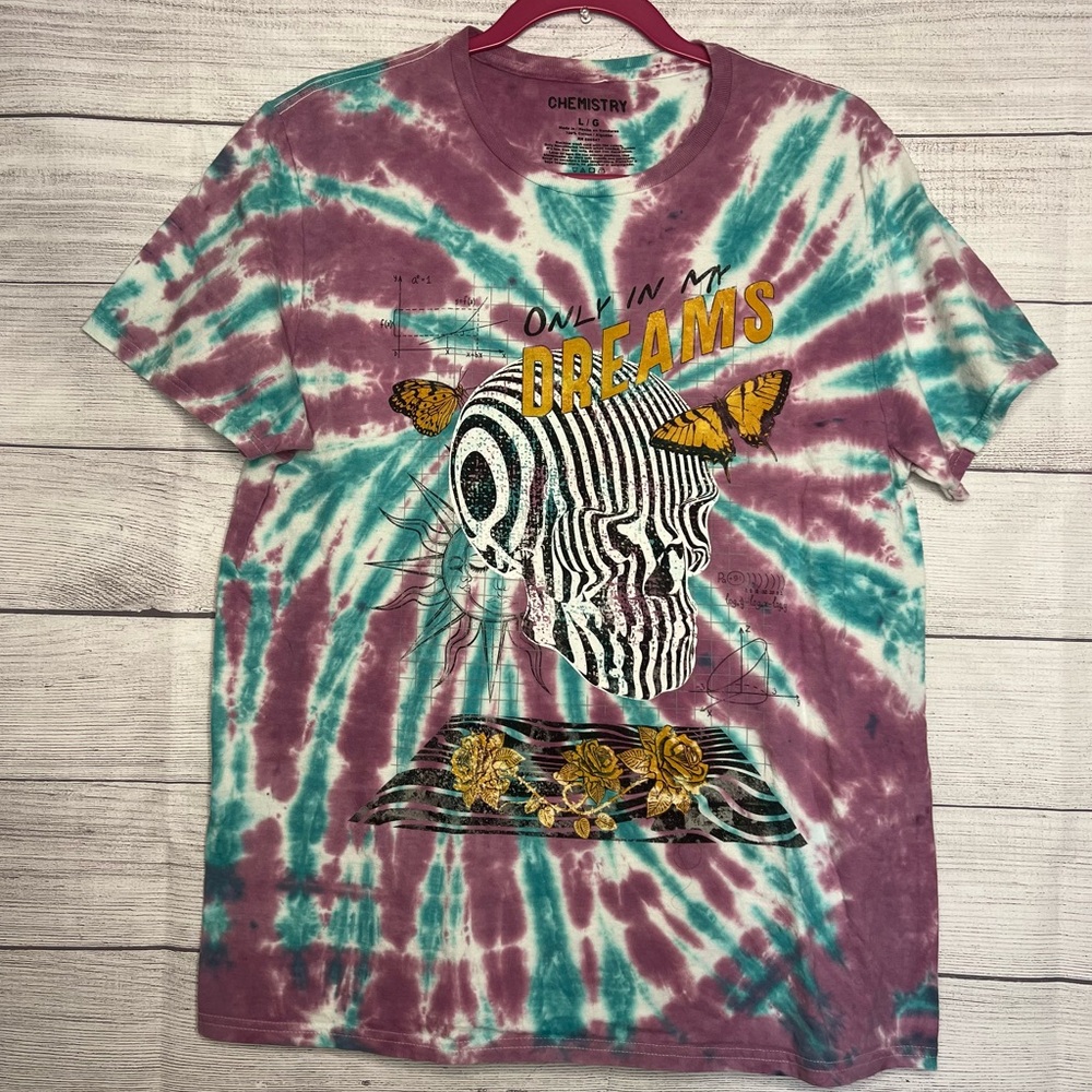 (3x$25) Chemistry tye dye graphic Tee